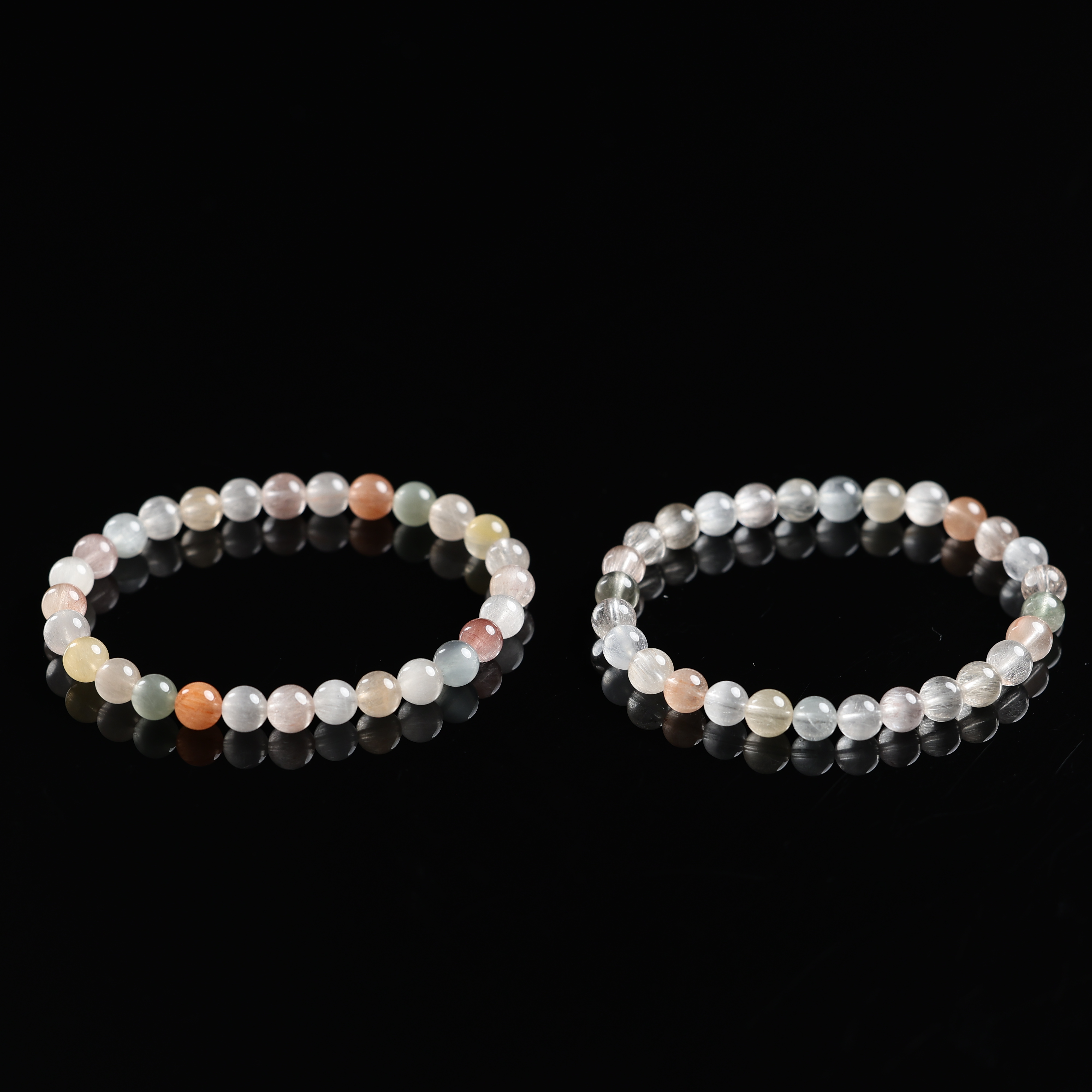 “温柔仙子”严选精品水晶兔毛多宝6mm手串多样性发其一F