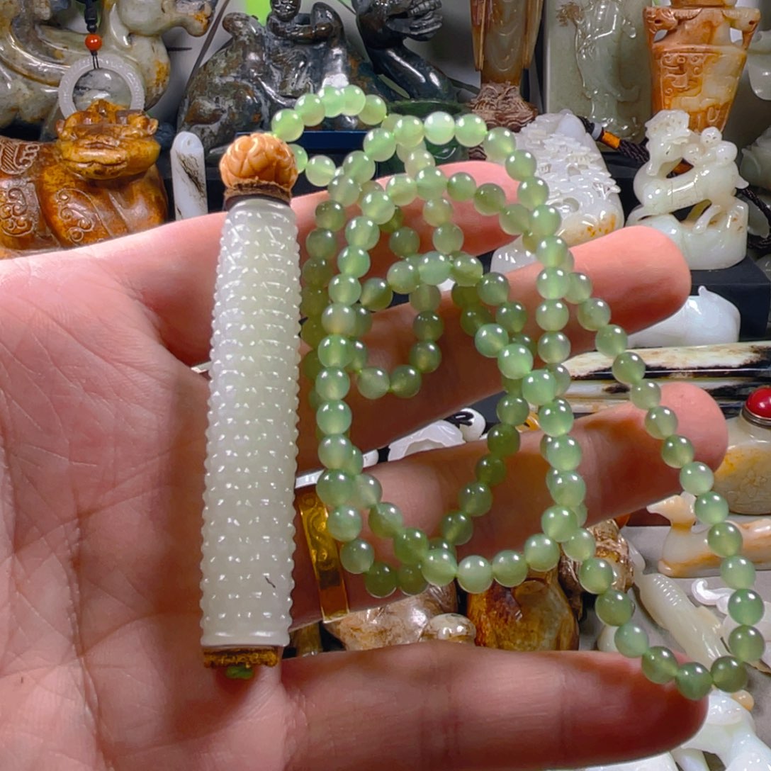 和田玉把件未镶嵌真****在