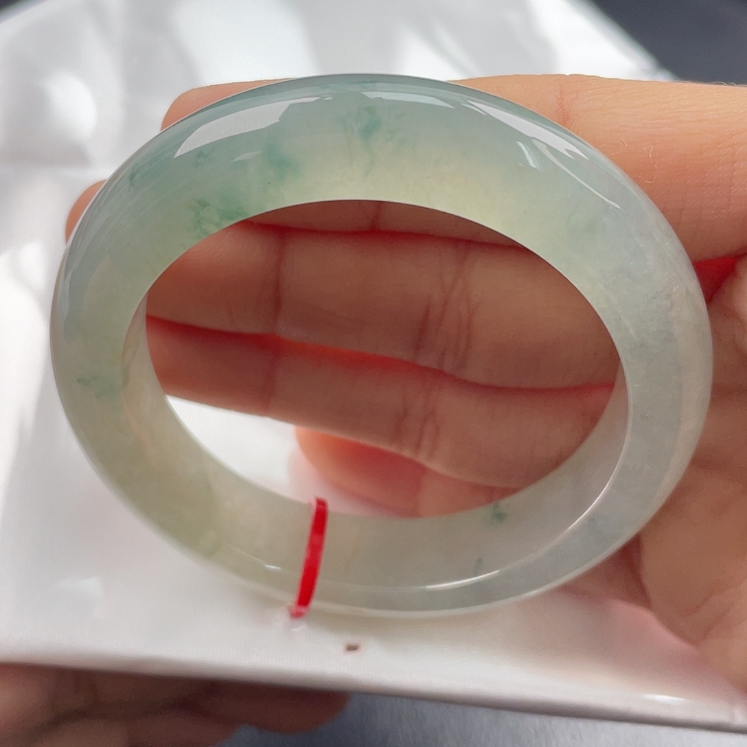 翡翠未镶嵌手镯51正圈