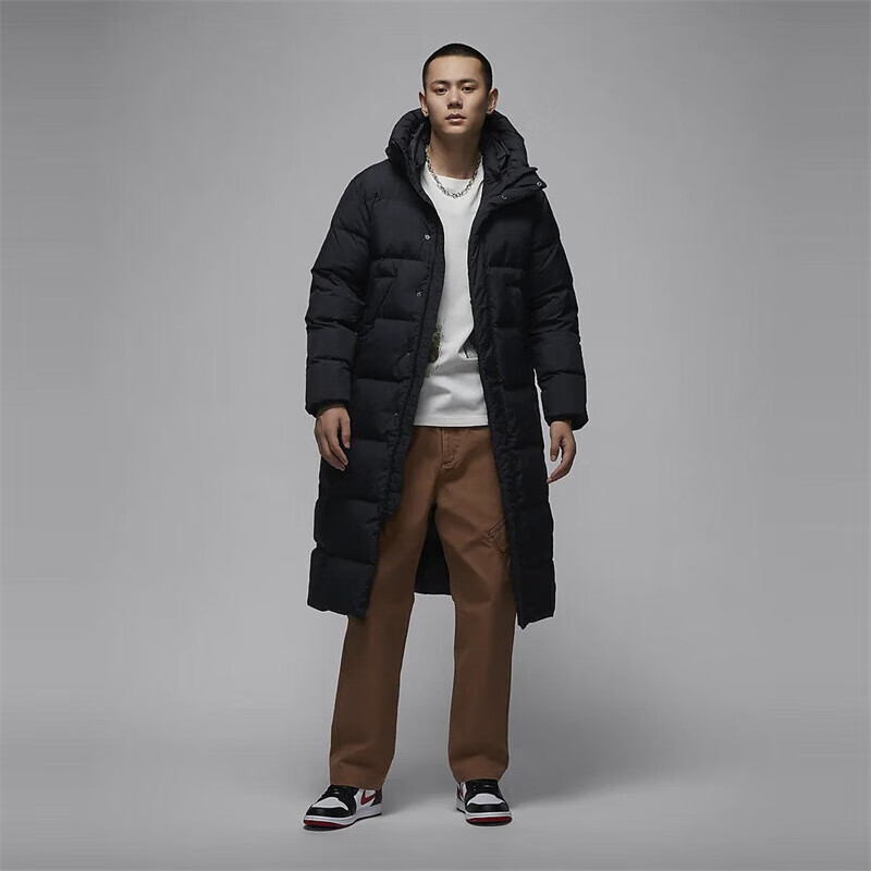 【上新】NIKE耐克正品长款羽绒服男装新款防风保暖连帽休闲棉羽