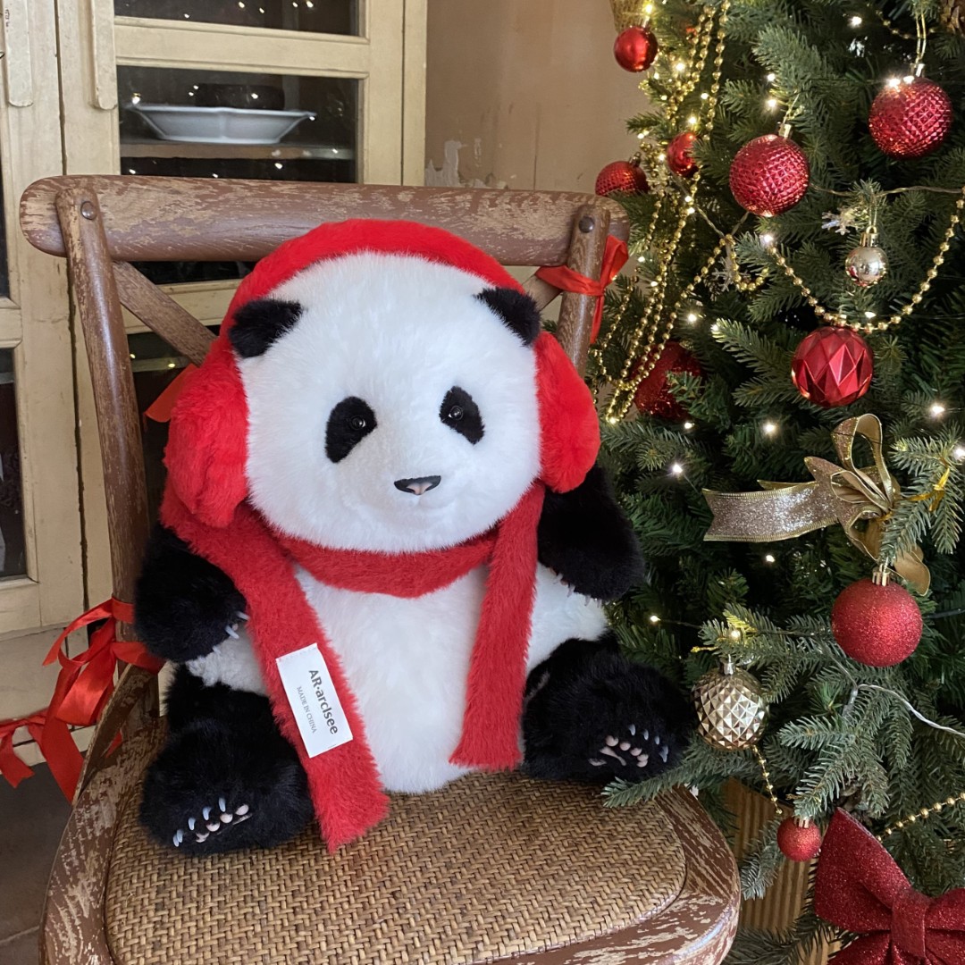 【仅配饰】西柚熊猫玩偶小配饰 红围巾/金碗帽子/头巾/玩偶头饰配件