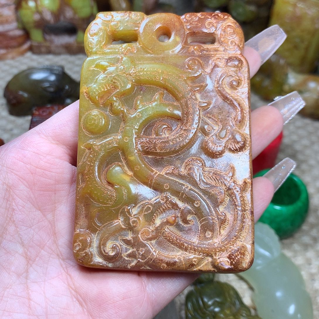 白玉菩提吊坠挂件