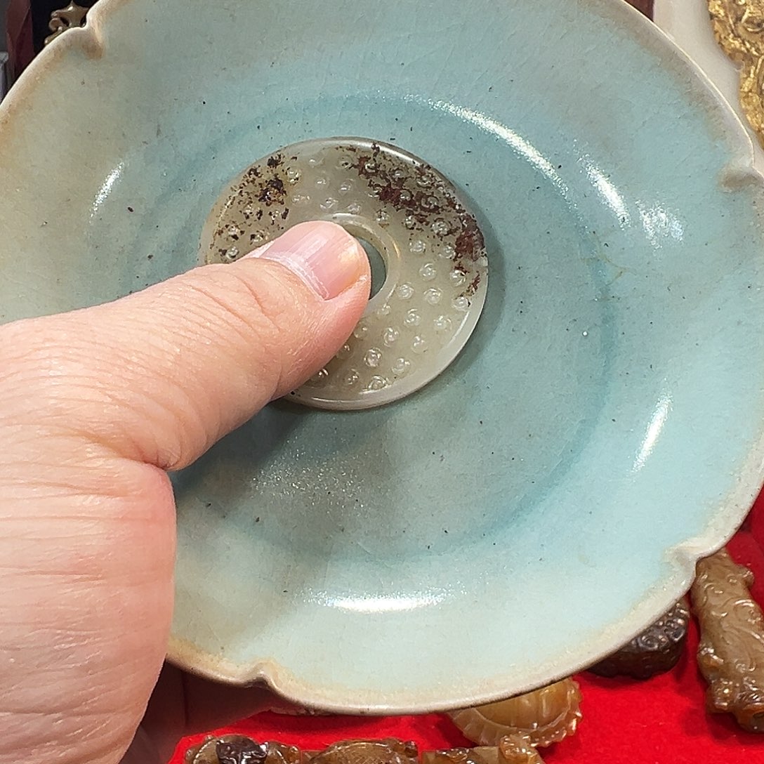 用***3瓷片五大名窑瓷器摆件瓷片