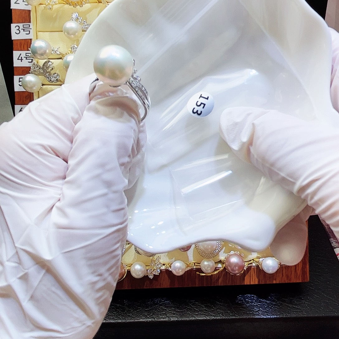 银S925镶嵌耳饰淡水珍珠