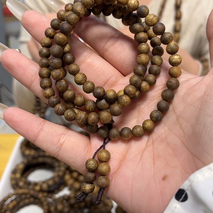 沉香手串狗***.0.6圆珠多圈多样性发1