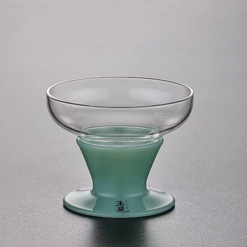 玉见·绿玉玻璃茶漏滤茶器