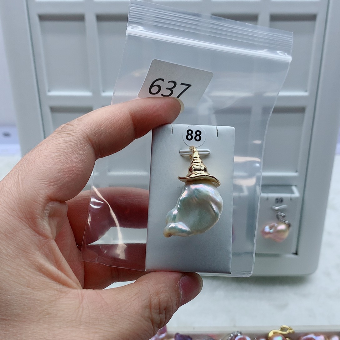 吊坠(不含链)合金淡水珍珠