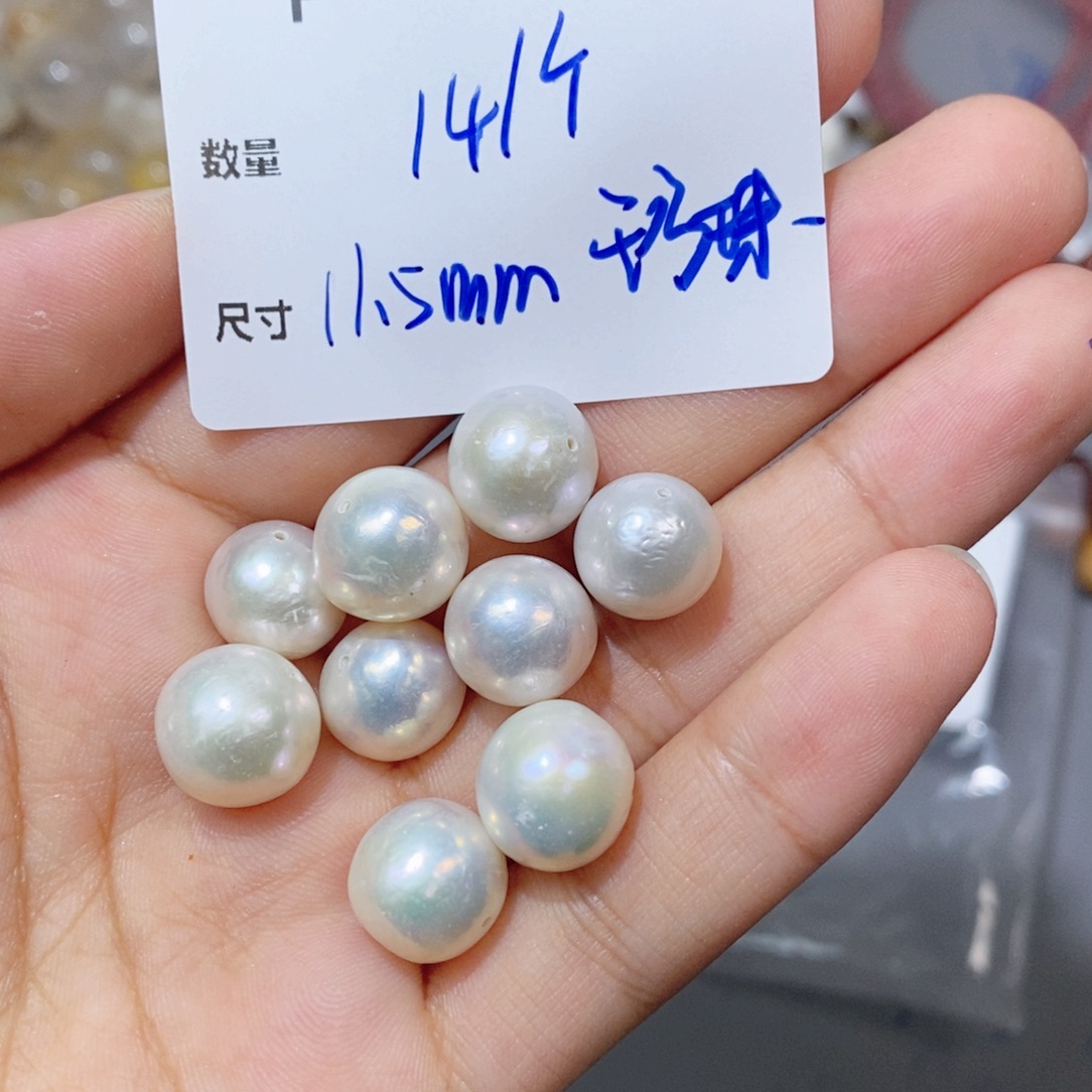 银S925镶嵌淡水珍珠珠宝奇石F18