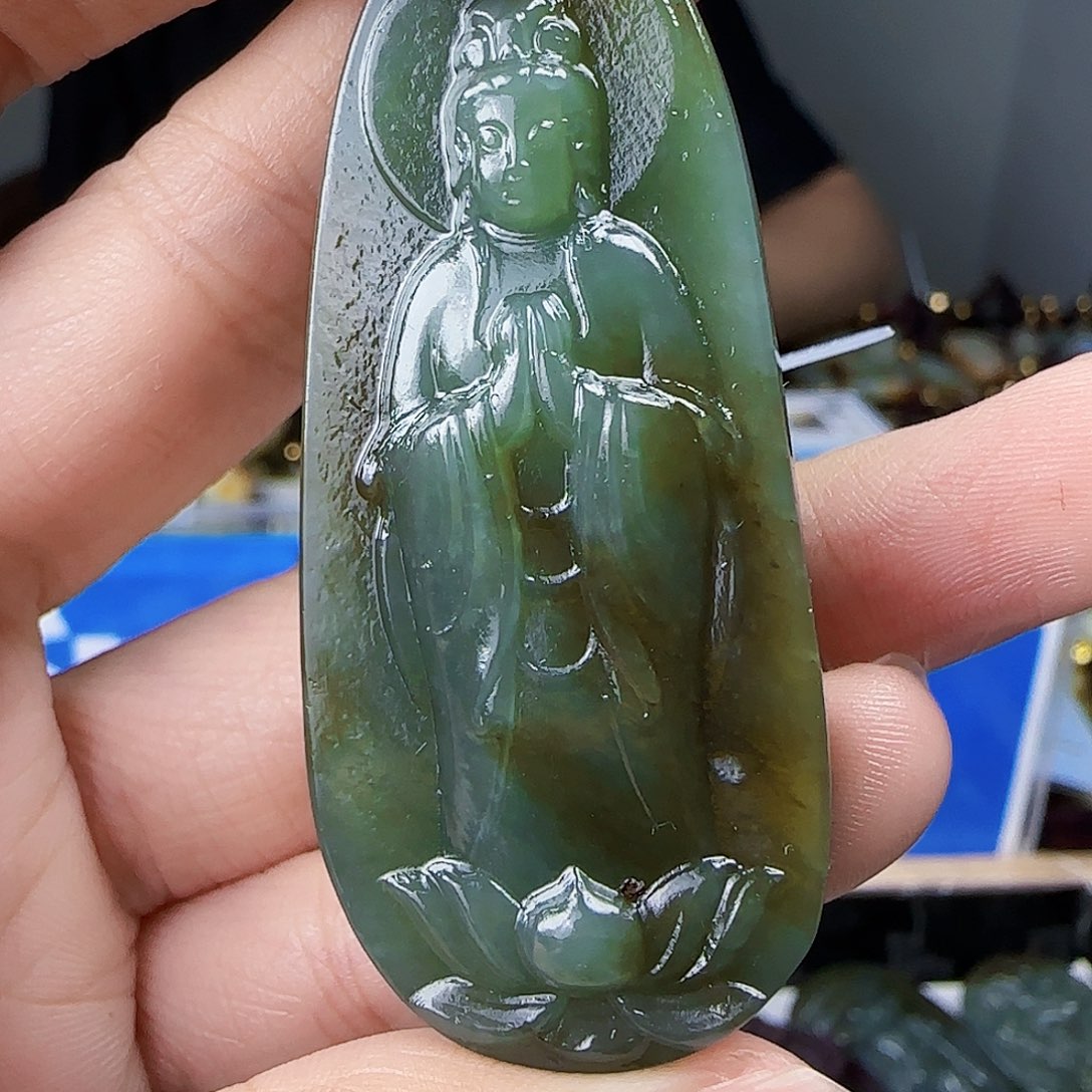 和田玉未镶嵌挂件