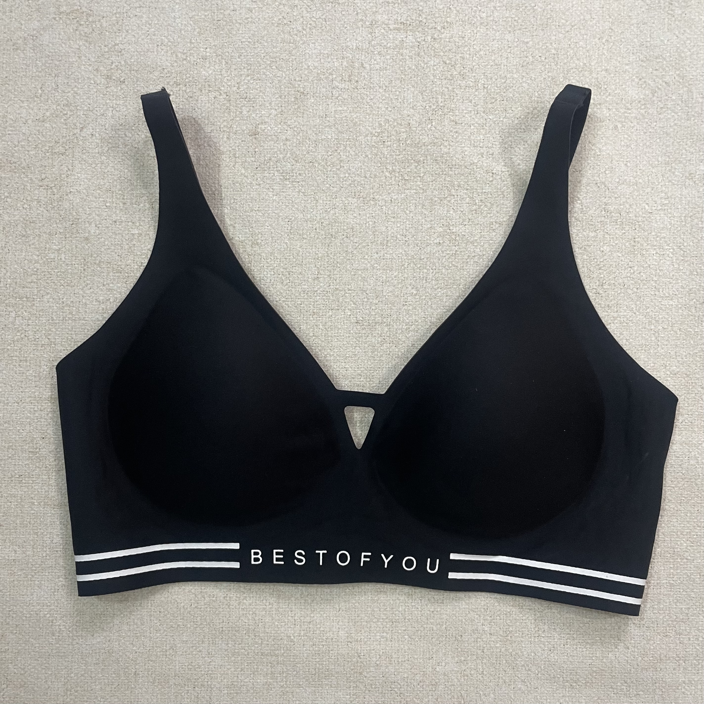 果冻软支撑运动风无痕内衣固定杯小胸聚拢不空杯收副乳防下垂文胸