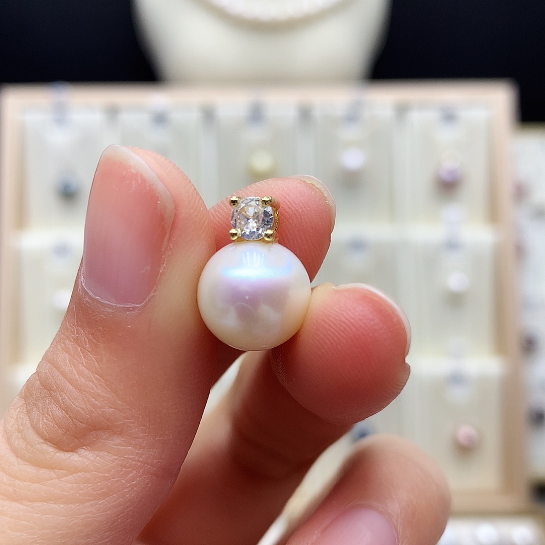 合金淡水珍珠颈饰