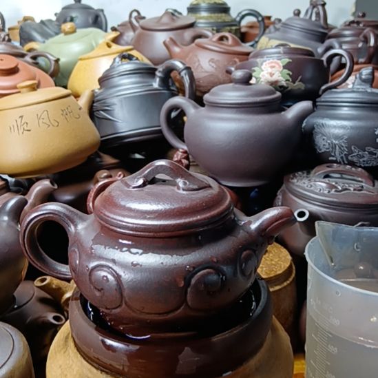 茶壶紫砂宜兴原矿铁血红砂柴烧手工350cc