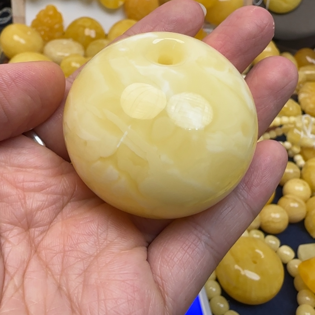 蜜蜡未镶嵌毛衣链天然蜜蜡