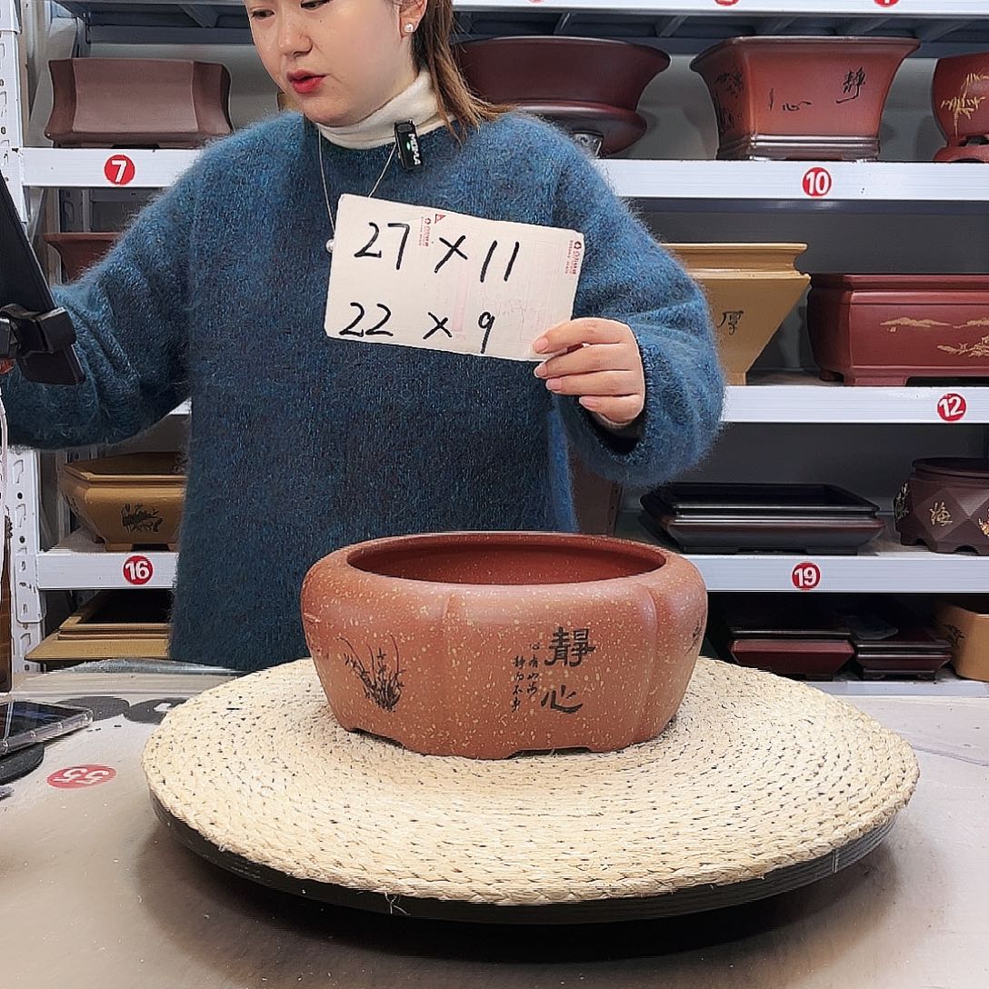 紫砂花盆紫砂花盆