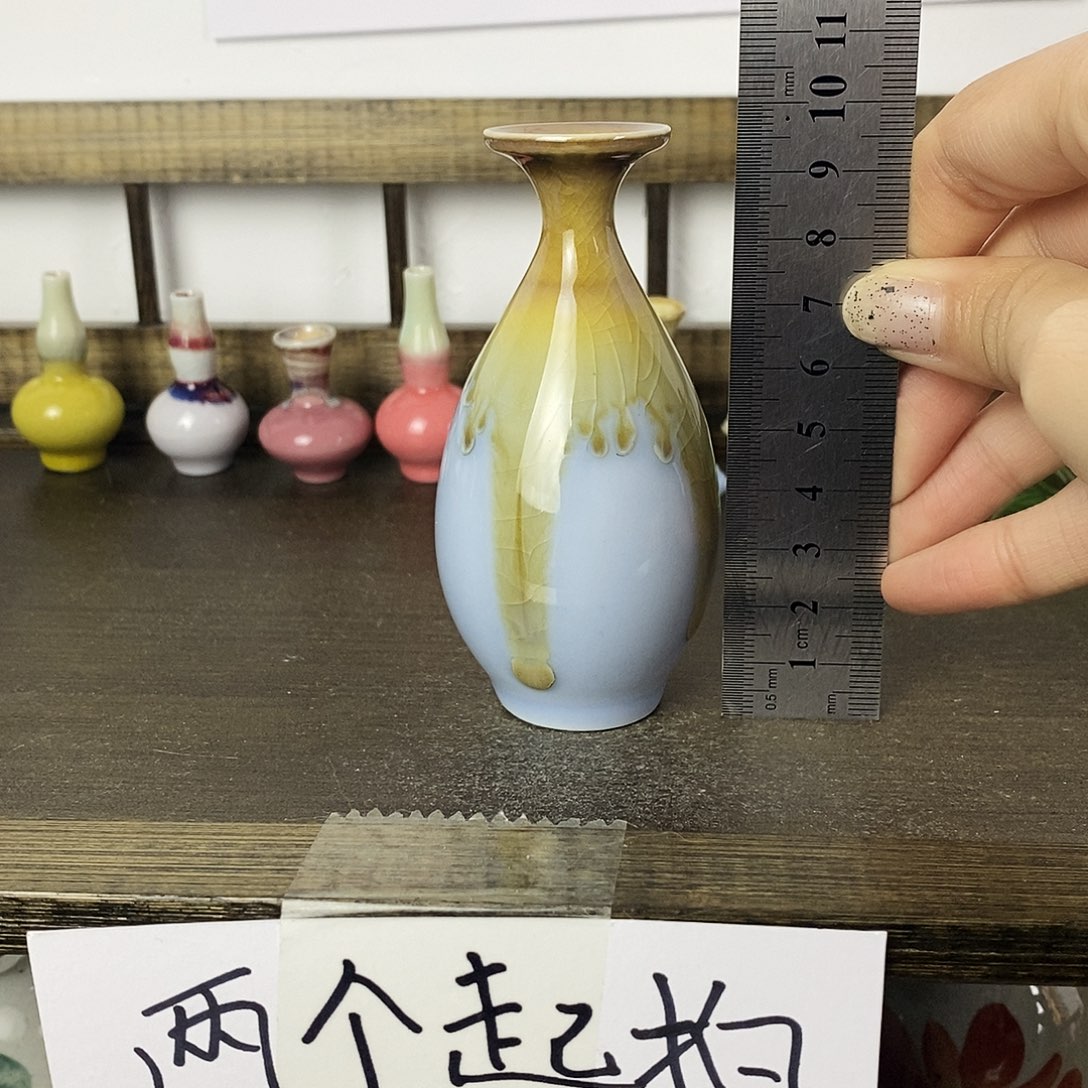 摆件景德镇高温陶瓷小花瓶