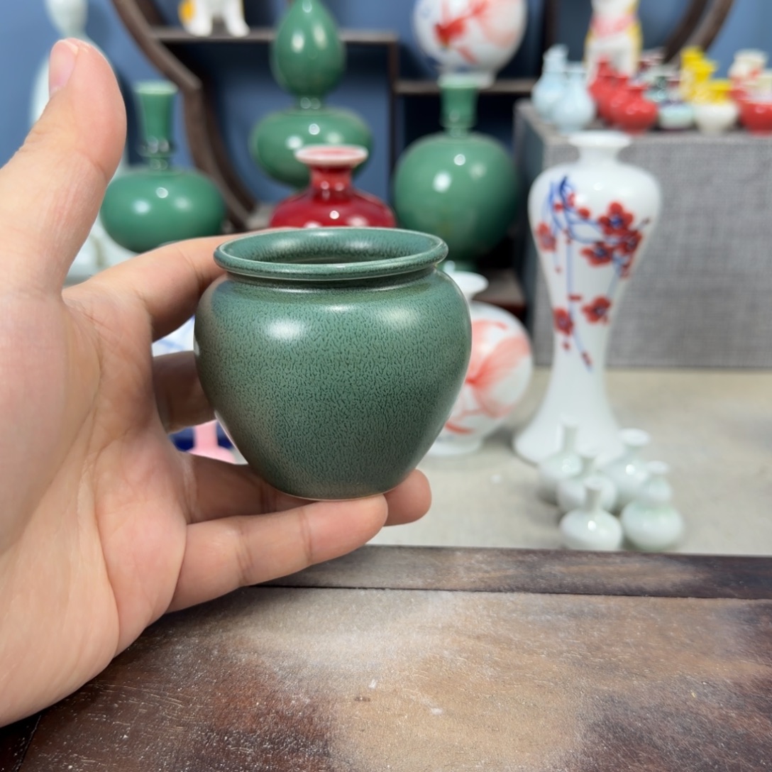 陶瓷手工小花器摆件