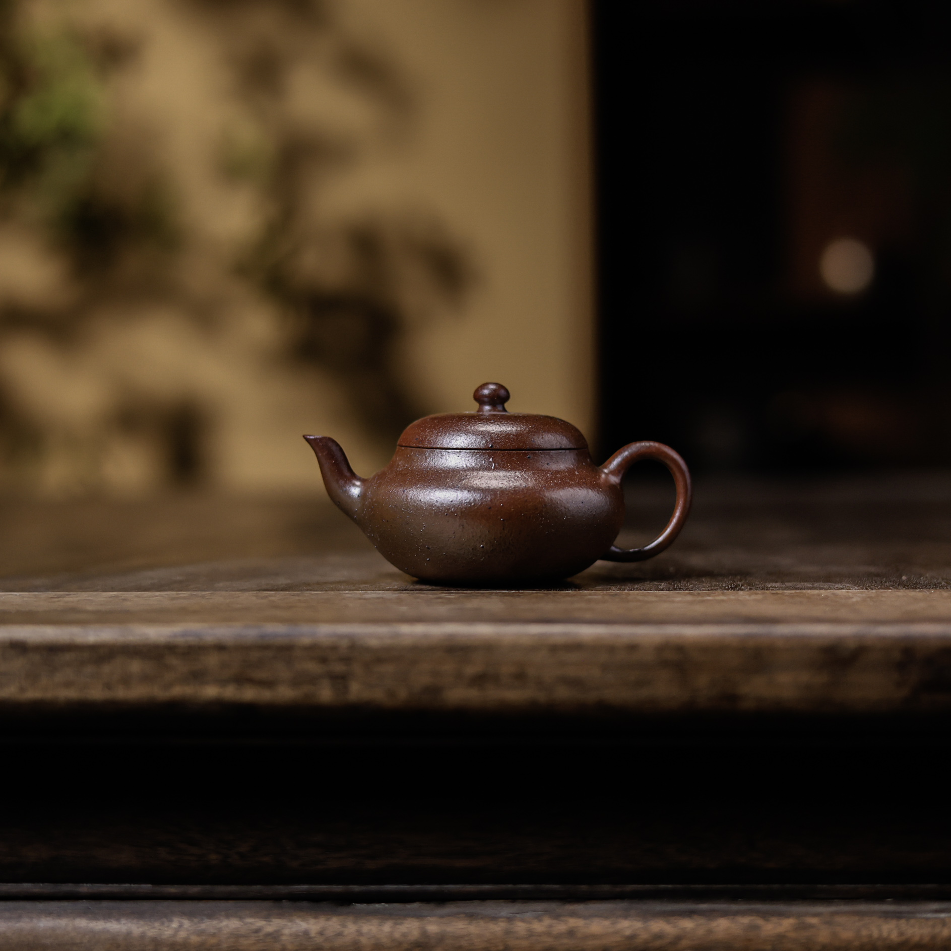 【中国手艺网专属】朱泥-观羽-君德壶（观羽0634）