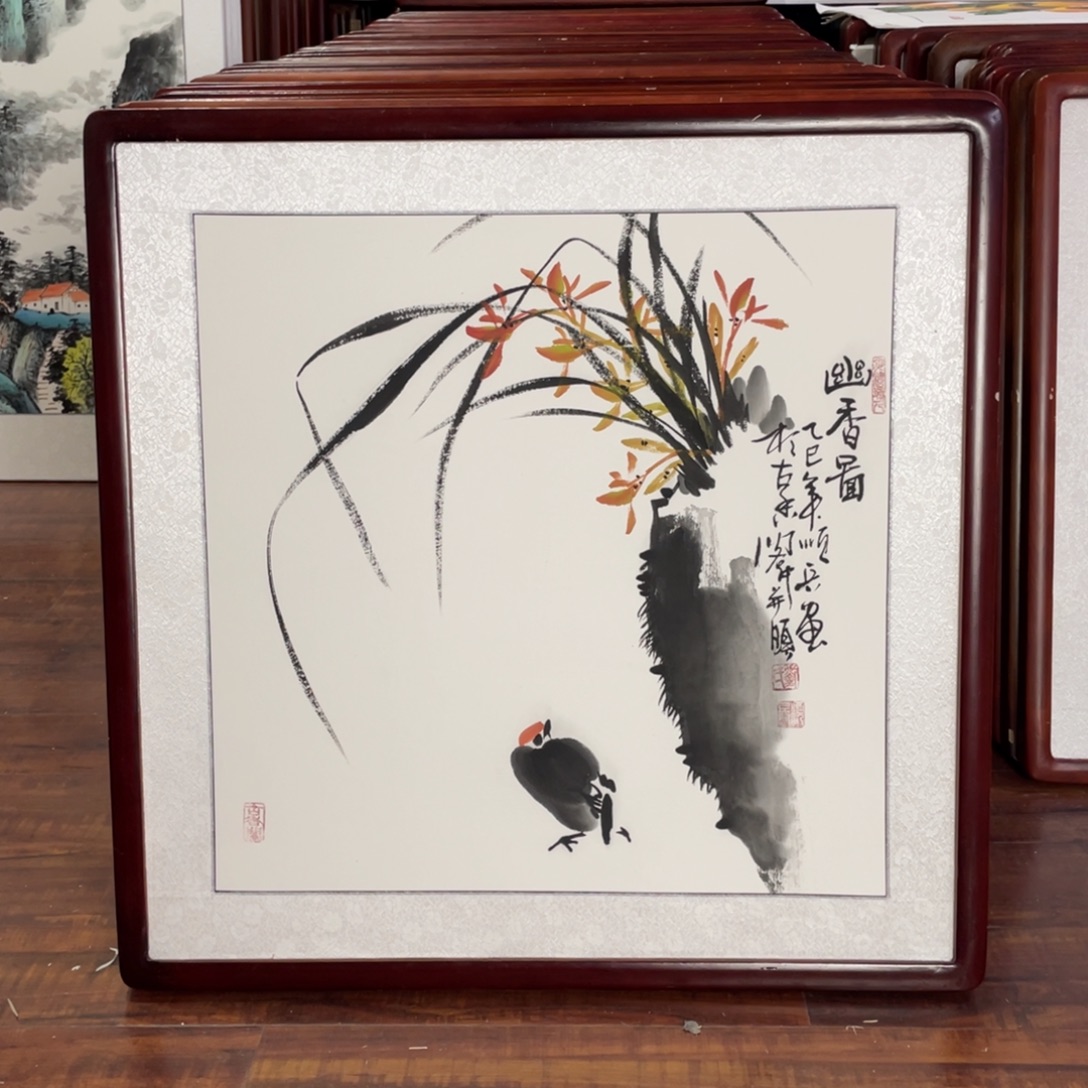 国画带框尺寸63*63厘米