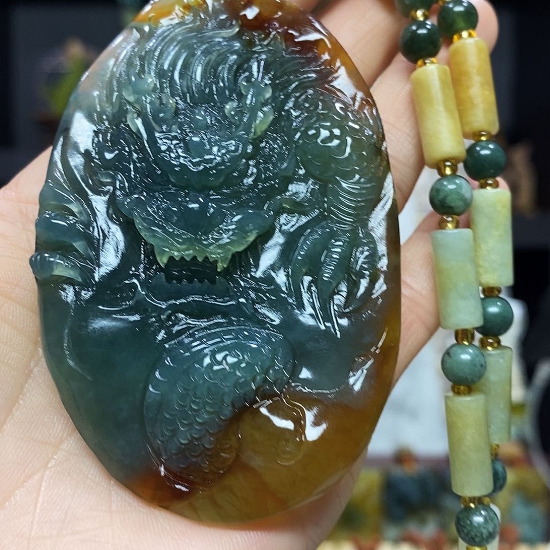 未镶嵌岫玉挂件吊坠