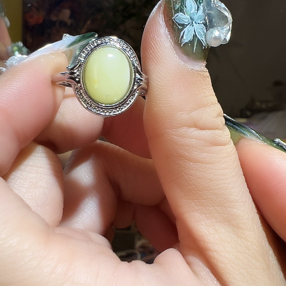 蜜蜡戒指未镶嵌啊啊啊啊啊