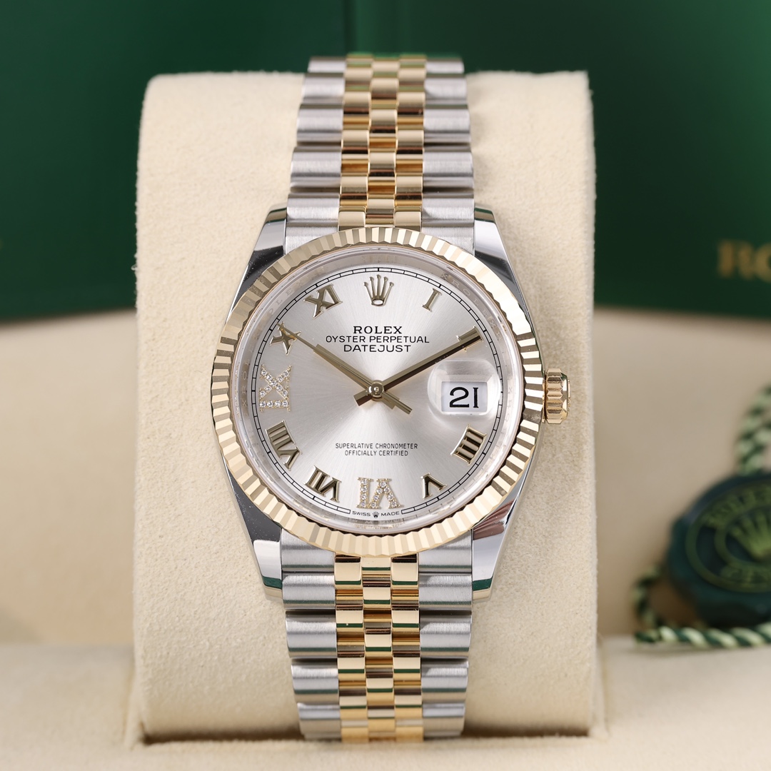 99新 Rolex/劳力士 126233-0031 五珠银viix  2025年4月保卡