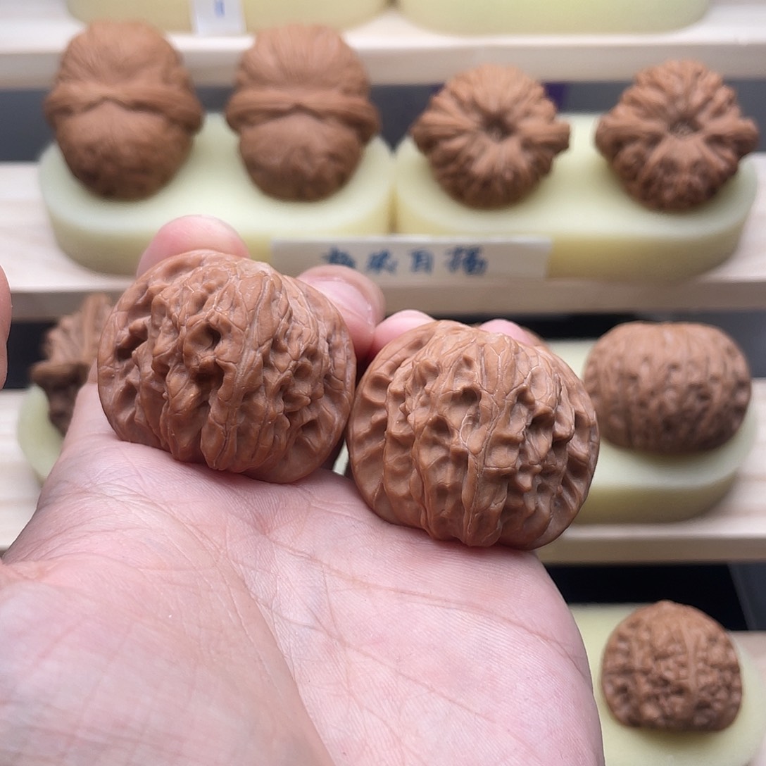 吊坠文玩核桃金**?39全品磨盘