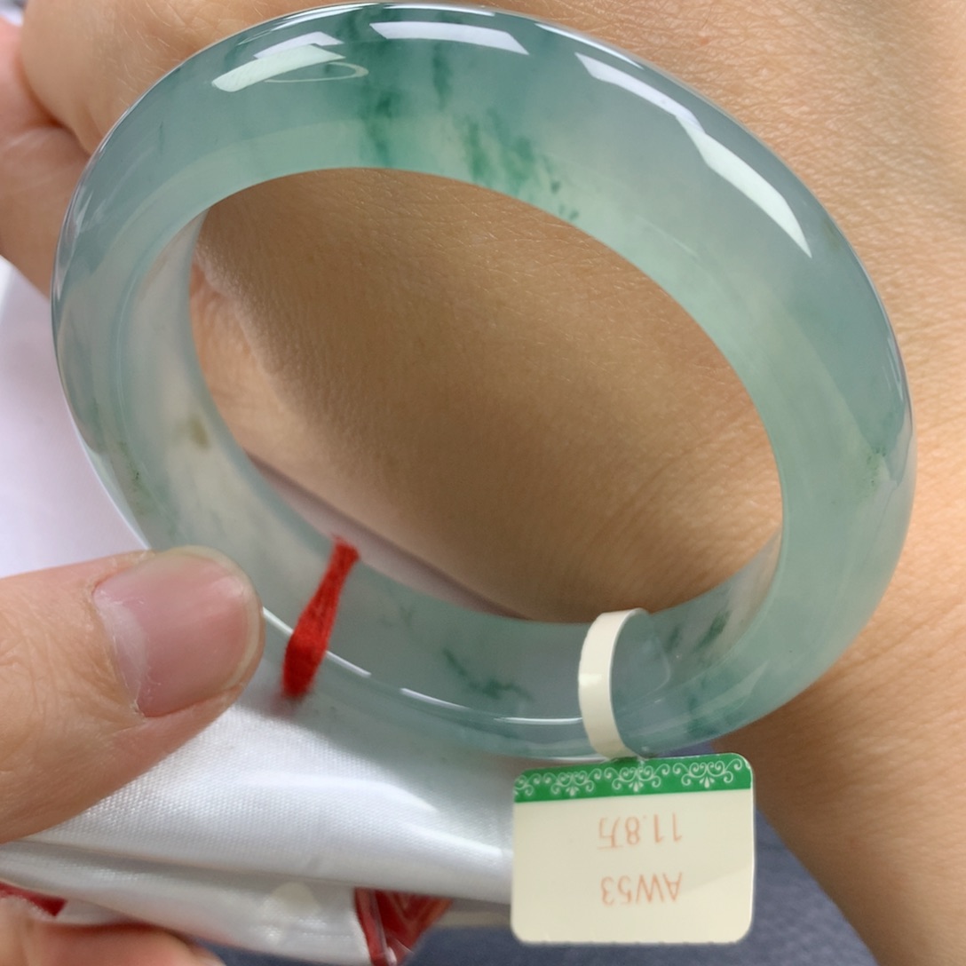 翡翠手镯未镶嵌5354正