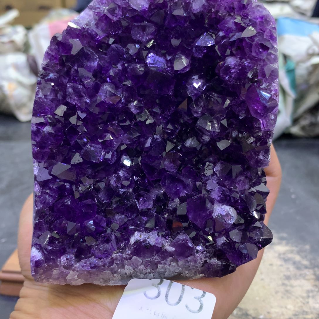 水晶摆件未镶嵌紫晶303