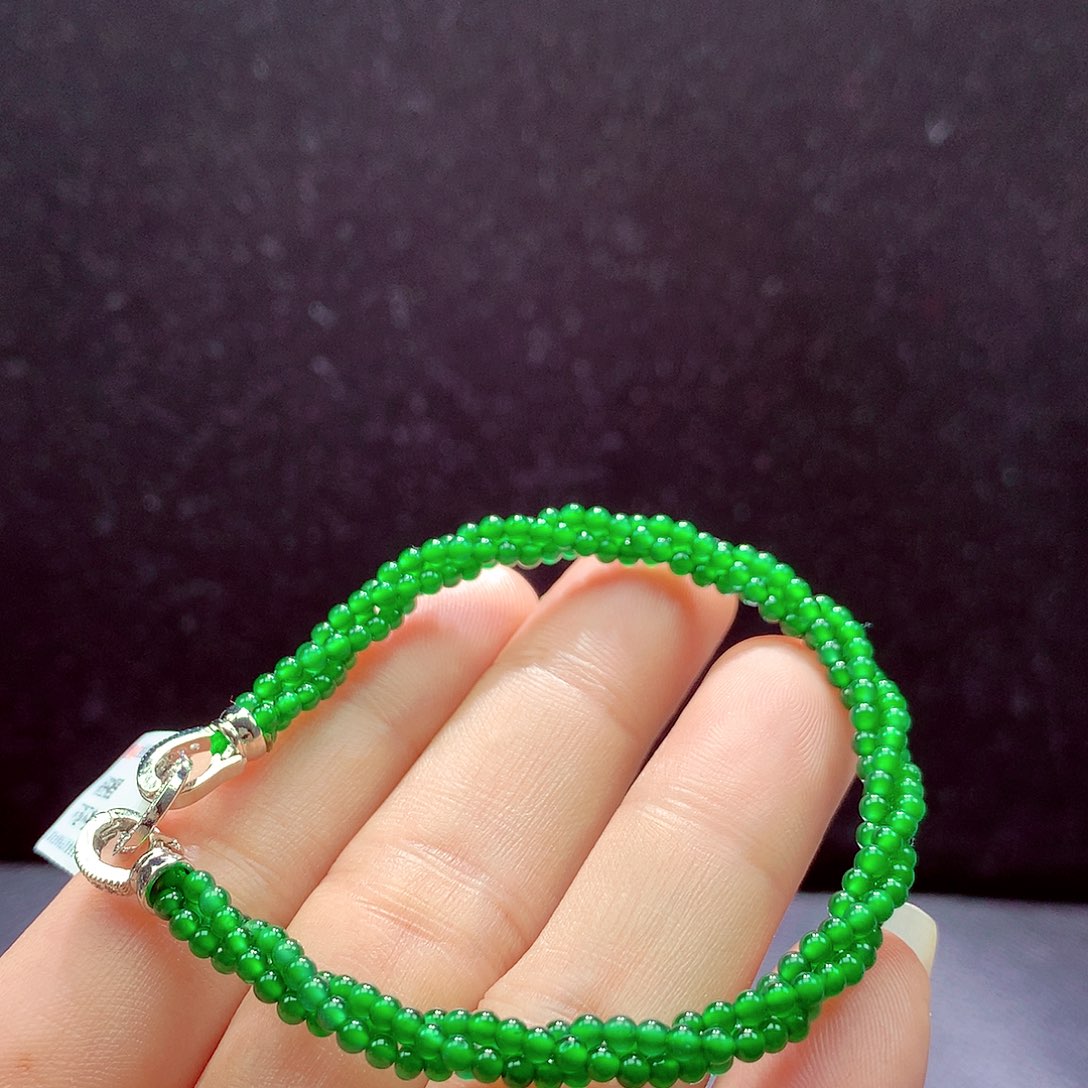 翡翠手链未镶嵌手链