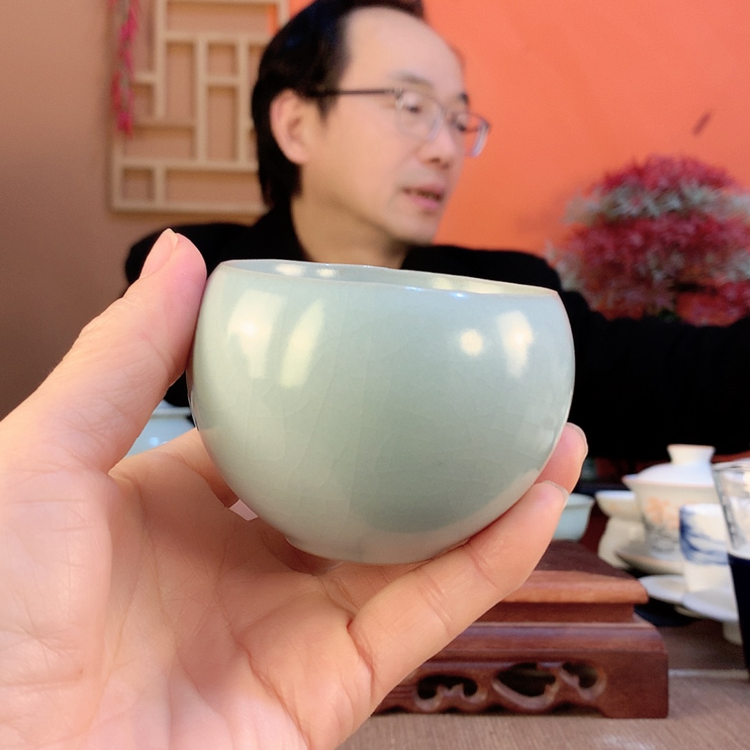 天青汝窑西施主人杯