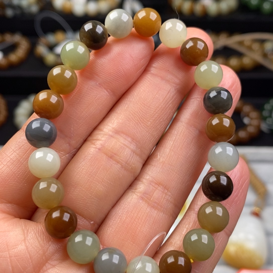 和田玉手串未镶嵌