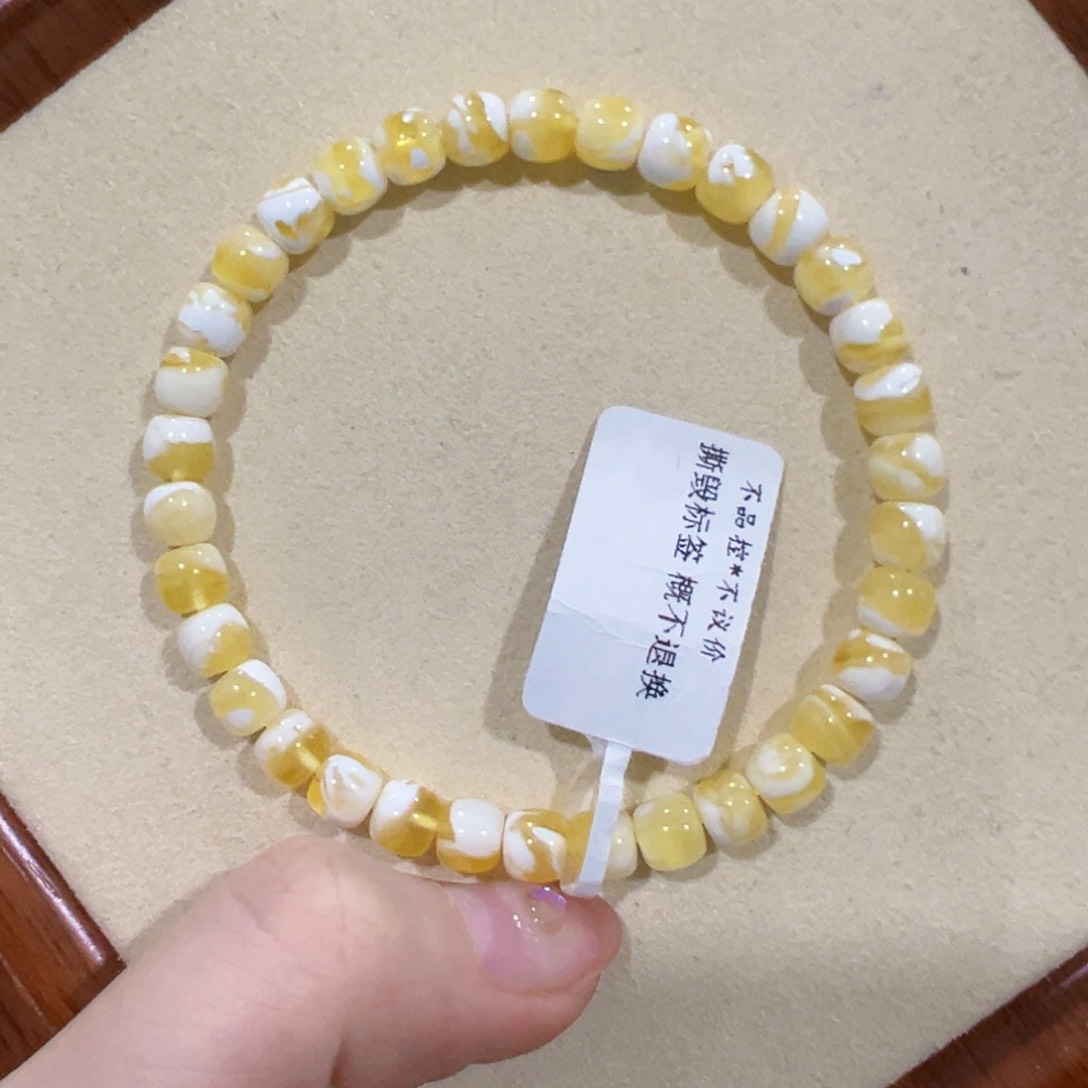 蜜蜡手链未镶嵌偷***猫6m金漆白溶洞