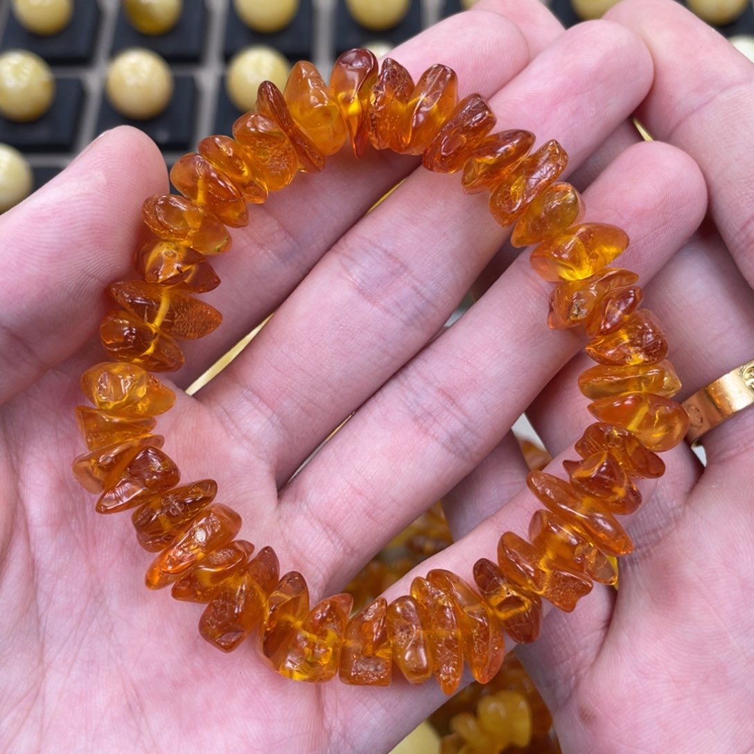 未镶嵌蜜蜡手链手串