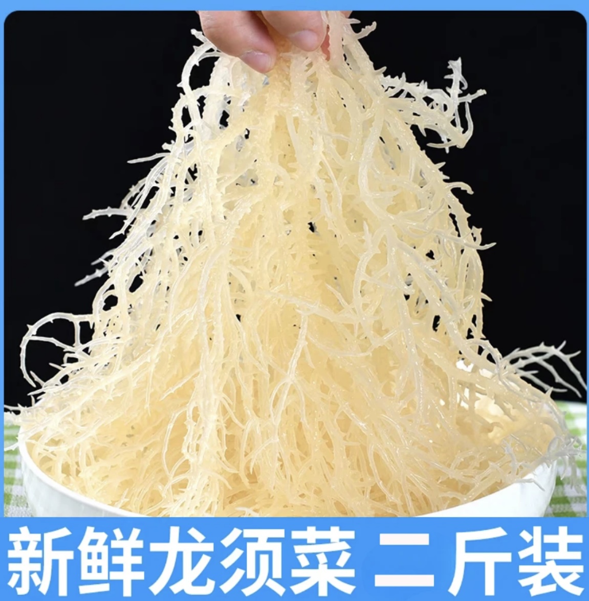 正宗龙须菜鹿角菜半干盐渍马尾藻海发菜海藻新鲜营养头茬凉拌菜