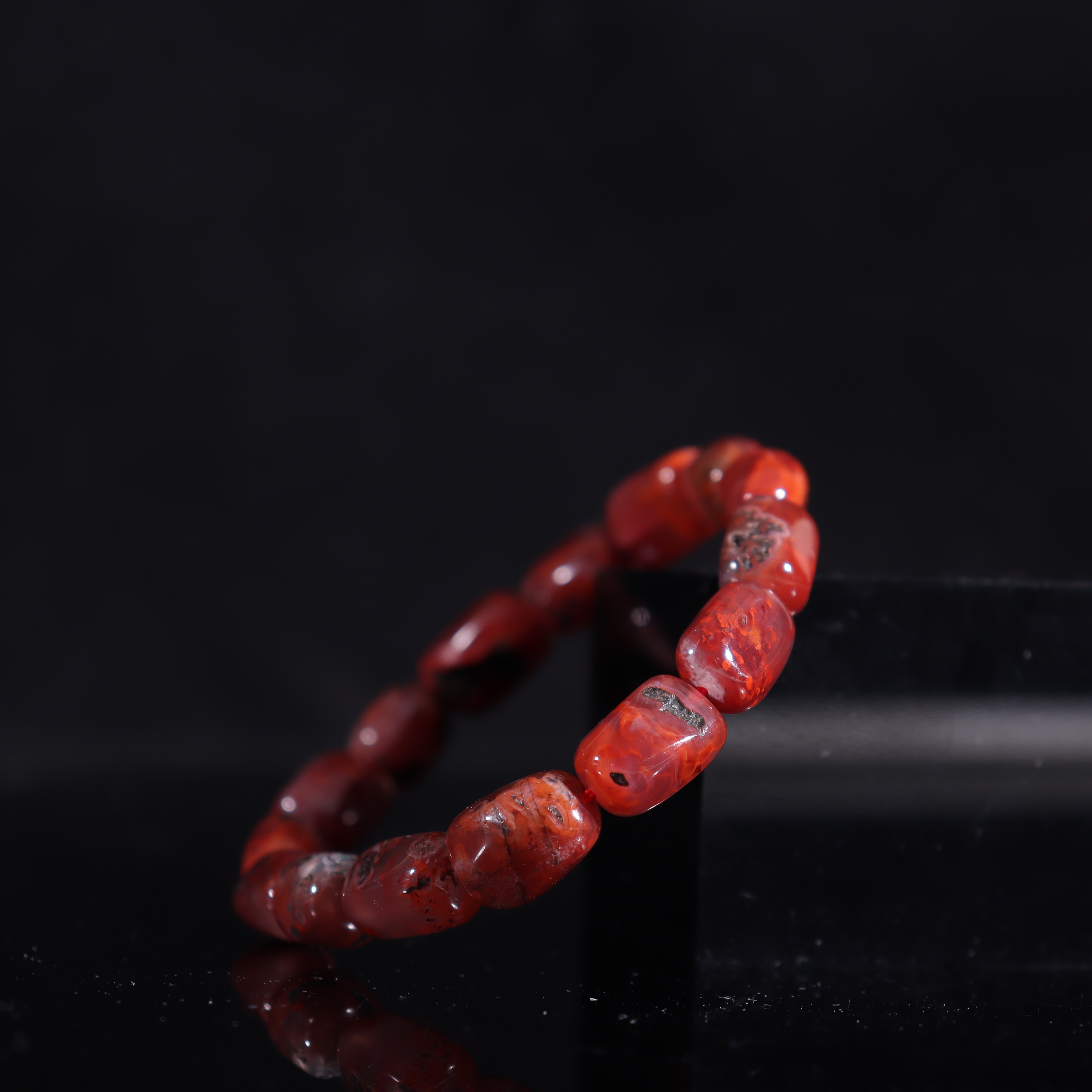 天然川料南红随心包浆手串8-9mm（多样性发货，拍一发一）