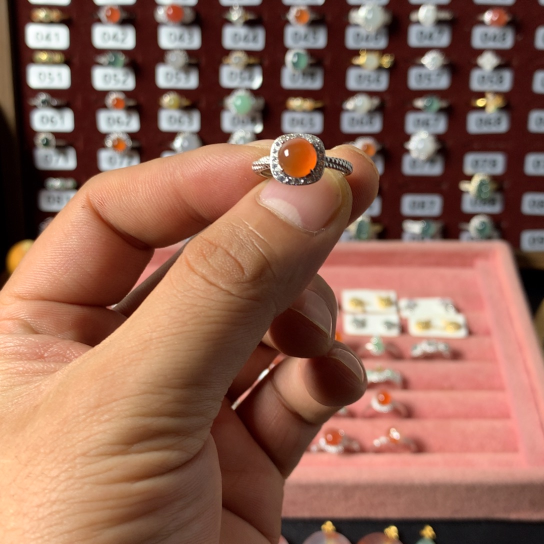 添****翡翠未镶嵌戒指06