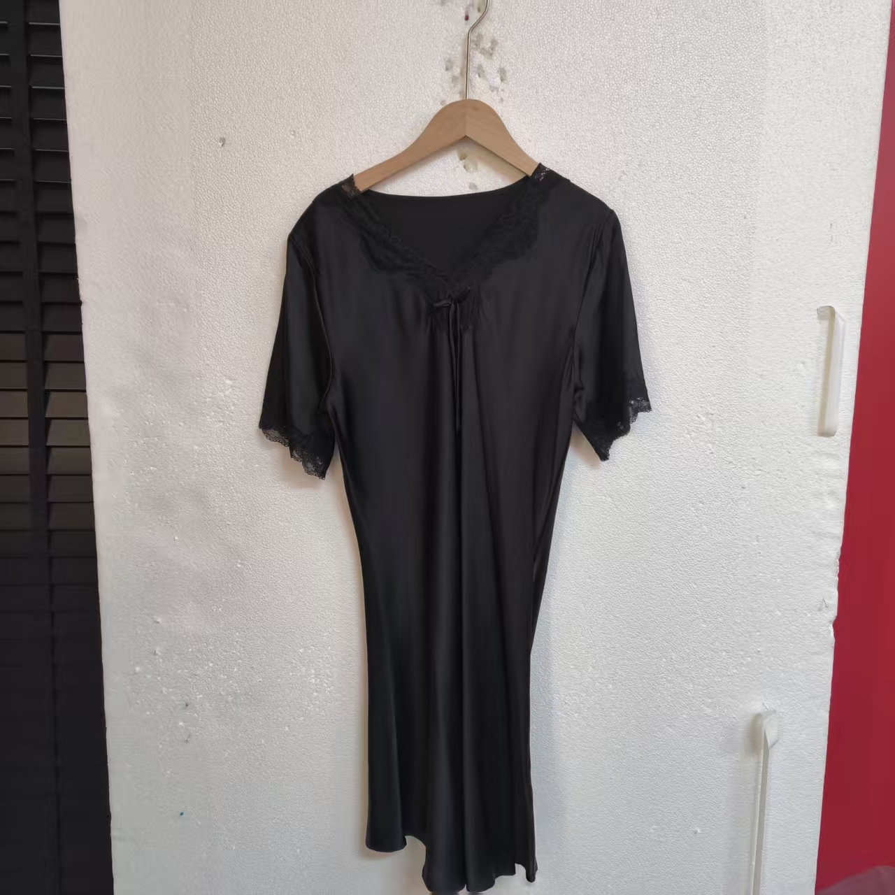 重磅真丝弹力缎连衣裙E34