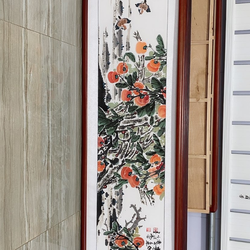 【闪购商品】国画书画作品带框165.×50