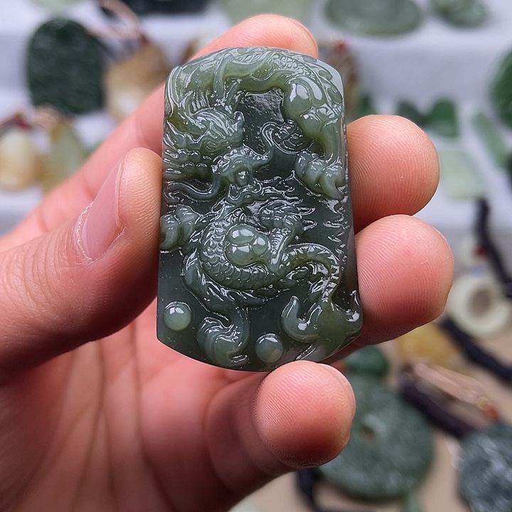 和田玉吊坠(不含链)未镶嵌