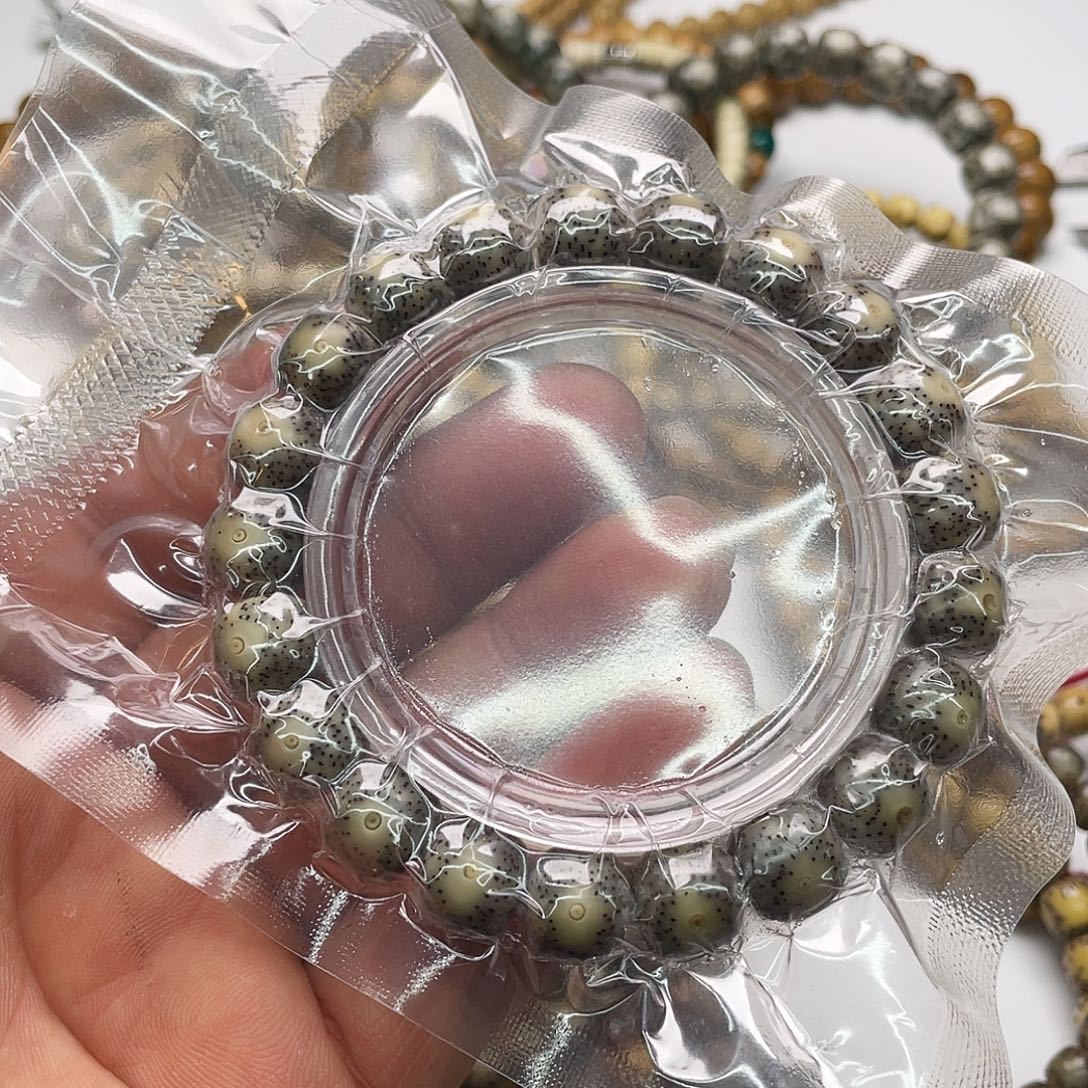 星月菩提手串石玉料11x10大眼睛