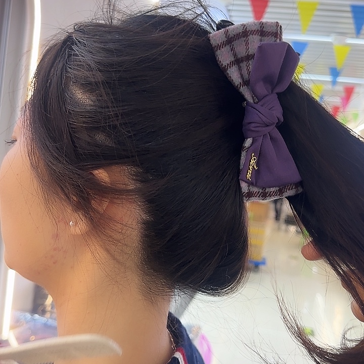 三醋酯纤维紫色韩单香蕉夹-51