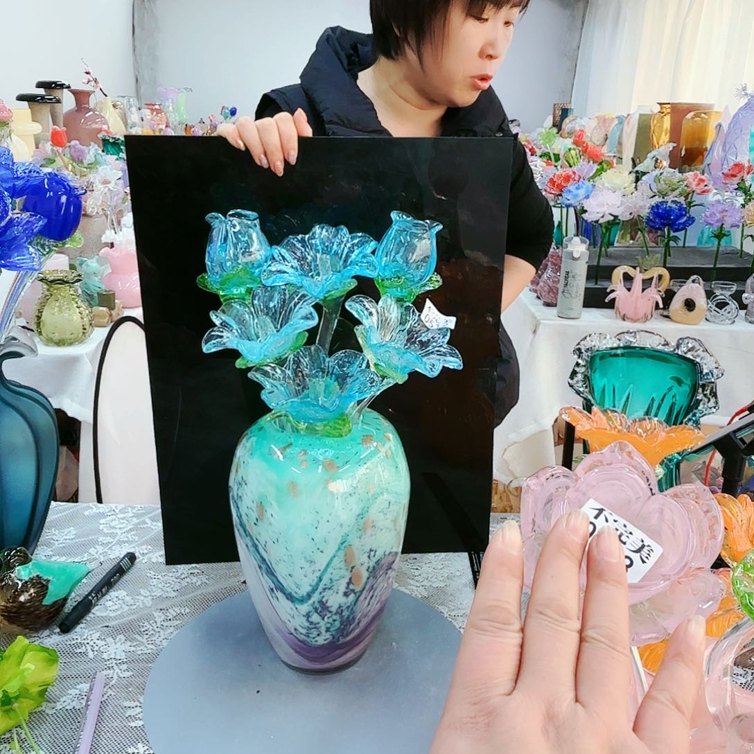 福利不退不换琉璃花瓶艺术品