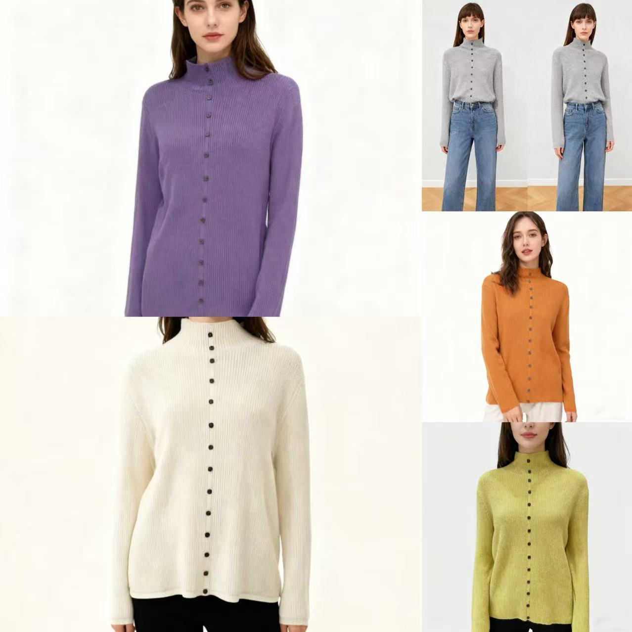 9177-（14扣）韩系百搭毛衣（颜色任意）