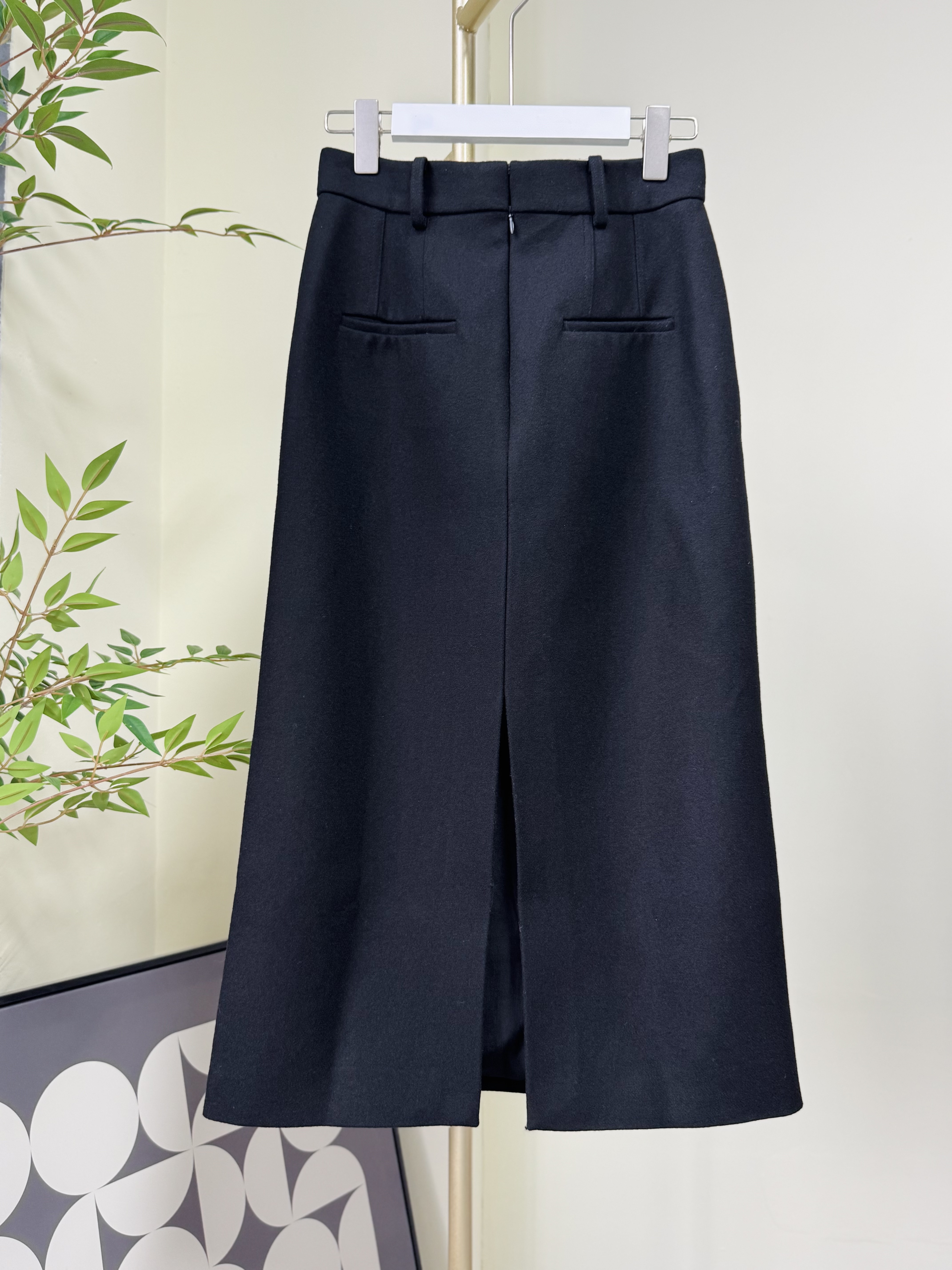 秋冬款气质羊毛半身裙高级感毛呢高腰显瘦半裙