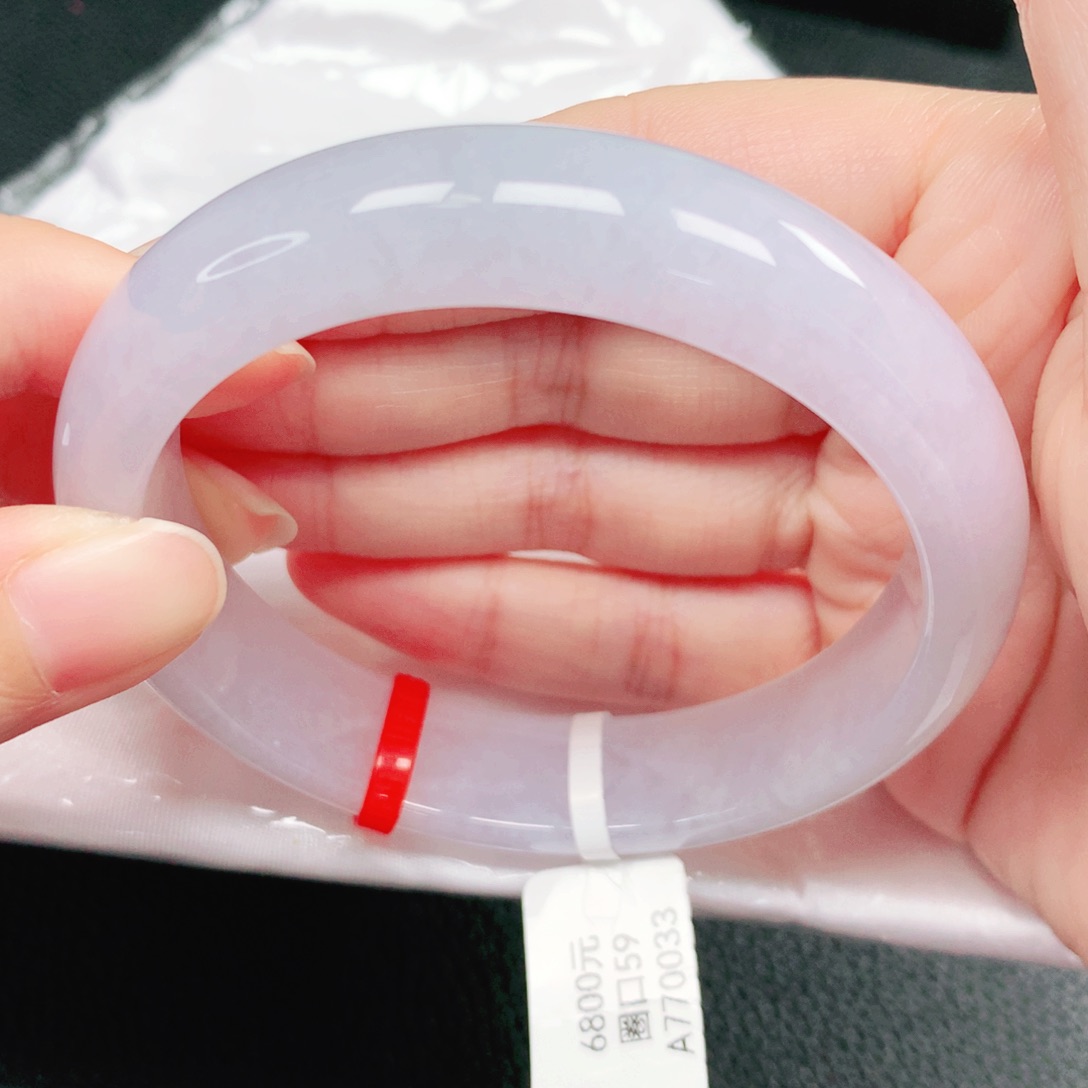 翡翠未镶嵌手镯59圈