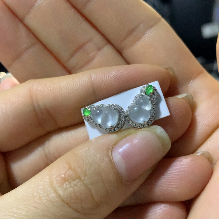 翡翠银S925镶嵌戒指