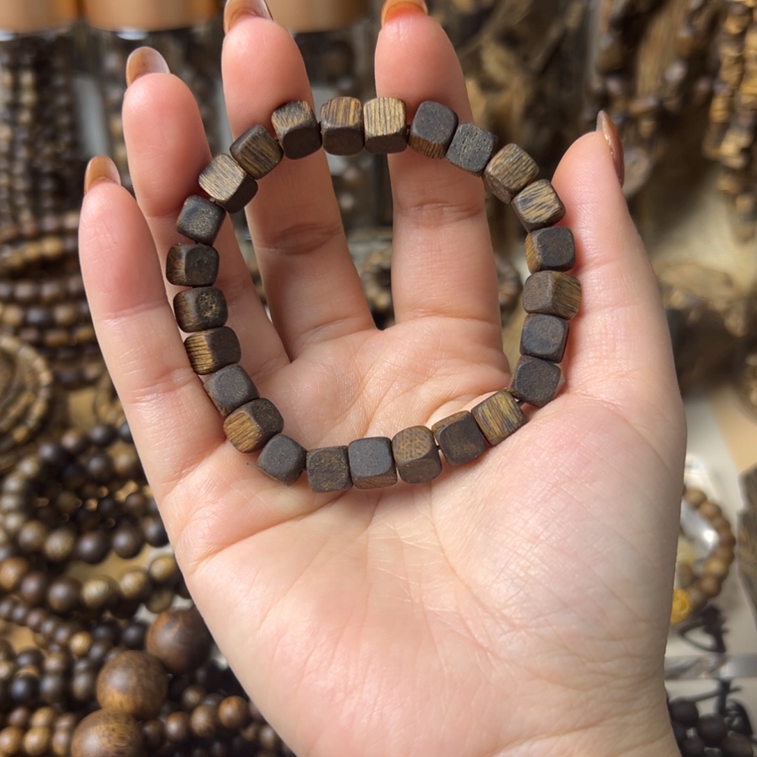 沉香碎屑沉香方糖珠6克加