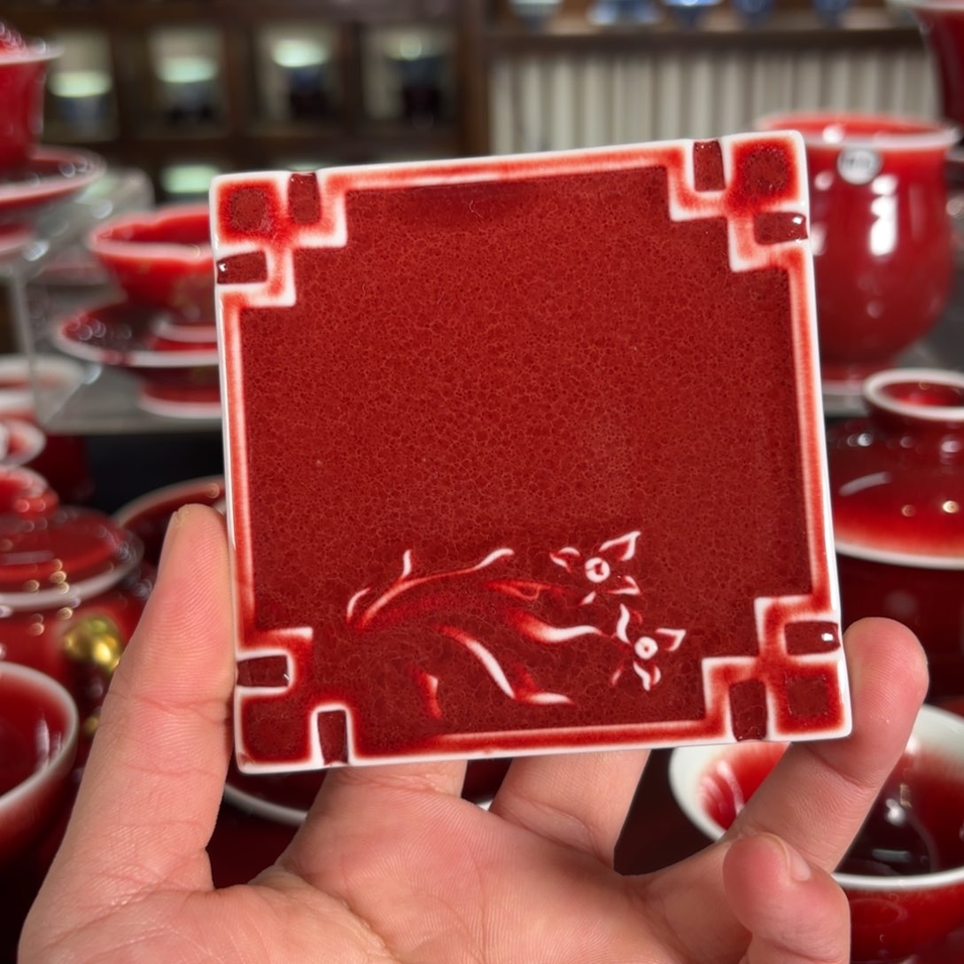 景德镇原矿朗红杯