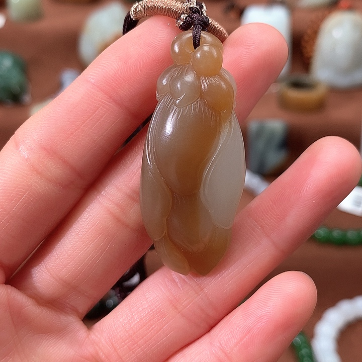 和田玉吊坠(不含链)未镶嵌