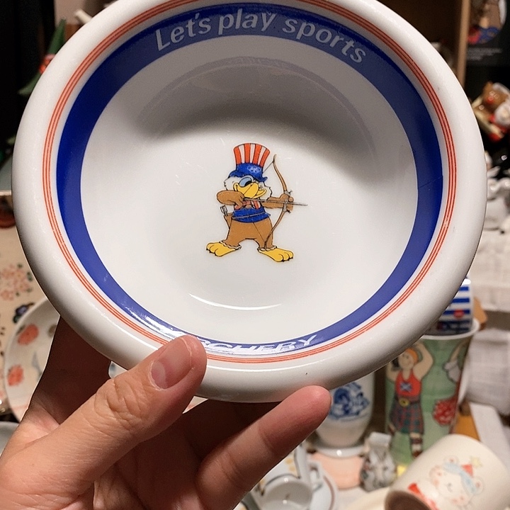 1981奥运会小面碗有牛毛纹